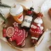 Nuevo Colgante de Hombre de Jengibre de Plástico Colgante Decoración de Árbol de Navidad Suministros Adornos Suministros de Decoración de Atmósfera En Stock