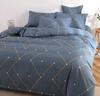 Sábana y Funda Nórdica de Tejido de Sarga de Algodón Puro, Ropa de Cama de Algodón con Dibujos Animados, Sábana y Funda Nórdica de Dibujos Animados