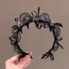 Faixa de Cabelo com Pente Envolto em Laço e Pérolas, Faixa de Cabelo Antiderrapante para Lavar o Rosto, Faixa de Cabelo Presilha de Alta Qualidade para Mulheres, Acessório de Cabelo de Alta Qualidade