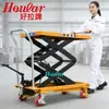 En stock PTS800 camión plataforma elevadora manual 800 kg 1,5 m plataforma elevadora hidráulica carro