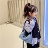 Bolsa Transversal Jeans Estilo Coreano Moda Boy Pequena Bolsinha Estilosa Girl Bolsa de Ombro Viagem Bolsa de Acessórios Embutida