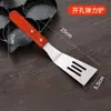Pala de pizza de acero inoxidable al por mayor, pala para filetes, pala para freír, herramienta de mano para cocinar panqueques teppanyaki, pala para freír pasteles.