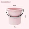 Cubo de Almacenamiento de Agua Doméstico Cubo Grande de Plástico Engrosado Bolso de Mano Barril Grande Dormitorio de Estudiantes Resistente Cubo de Lavandería Lavabo