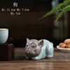 Mesa de Té Mascottas de los Doce Zodíacos Mascota de Té Juego Cerámica Dragón Decoración para Atraer Riqueza Creativos Adornos para Mesa de Té Arena Púrpura Té Lindo