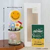 Presente para o Dia do Professor: Porta-canetas em formato de Buquê de Girassol Tricotado Produto Acabado Decoração de Mesa para Professores do Ensino Fundamental e Jardim de Infância