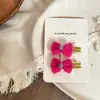 Nuevo Estilo Pinza para el Cabello de Niña de Punto con Lazo en Forma de Corazón Pasador Pinza Lateral Pinza para el Flequillo