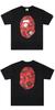 Colaboración de Marca de Moda Clásico Estampado de Letra Grande Unisex Pareja Suelto Cuello Redondo Manga Corta Camiseta
