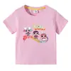 2023 Nueva camiseta de manga corta de verano para niños, estilo coreano, para niños y niñas, de algodón, de media manga.