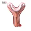 Globos de Papel de Aluminio de 16 Pulgadas, Números Dorados Rosados 0-9, Letras A-Z, Globos para Fiesta de Cumpleaños, Suministros, Decoración, Arreglo