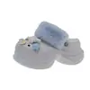Novas chinelas de exterior estilo tamanco, antiderrapantes, quentes e fofas para o outono e inverno de 2026, com solas grossas, forro de fleece e design de desenho animado para altura extra.