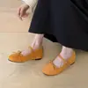 Primeiro Encontro com os Sapatos Mary Jane Pretos com Bolinhas, Frescos e Doces, com Aumento de Altura Oculto, Temporada Primavera 2026, Estilo Fada com Tira Única