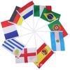 Países Acenando Bandeiras Bandeiras Estrangeiras Pequenas Crianças China Estados Unidos Reino Unido França Rússia Canadá Austrália