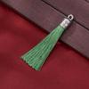 Anel de puxar de liga de metal pequeno com borla DIY estilo chinês borla borla pendente pequeno feito à mão marcador de página ornamentos para pendurar em bolsa