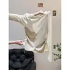 Elegante top de punto con bloques de color, estilo dos piezas, con cintura ajustable con cordón y mangas largas, top de estilo coreano absolutamente hermoso