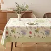 Mantel Serie Primavera y Verano Impermeable y Resistente al Calor Estilo Lujo Ligero Tela Cubierta Rectangular para Mesa de Comedor Ins Mantel para Mesa de Comedor Chenilla Mantel para Mesa de Café