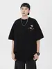 Nueva Camiseta Bordada Estilo Chino para Hombre, Verano Estilo Nacional Retro Pareja Manga Corta Marca de Moda Fresca Casual Versátil Top