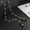 Directamente del Fabricante, Cadena para Gafas de Metal con Perlas Artificiales para Mujer, Antideslizante, Cadena Antiperdida para Mascarilla, Cadena Colgante Producto Nuevo de Primavera