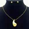 Pendientes de Acero Inoxidable con Forma de Gota Más Vendidos Transfronterizos Estilo Coreano Pendientes Geométricos Versátiles para el Trayecto Diario Stock Listo para Exportación