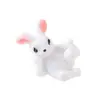 Micro Paisaje de Musgo Creativo Lindo Animal Pequeño Color Conejo Muñeco Decoraciones de Resina Miniatura Mini Pequeños Adornos