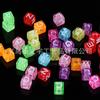 Venta al por mayor de fábrica de cuentas cuadradas de acrílico transparente de 7 mm, accesorios de joyería con cuentas para bricolaje