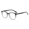 Nuevas gafas cuadradas estilo ins coreano para hombre, decoradas con tachuelas, monturas de gafas de moda únicas y modernas, gafas artísticas sin graduación