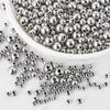 Venta al por mayor de cuentas sueltas no porosas de plata y oro brillante, accesorios de joyería para uñas DIY, perlas de imitación ABS, material hecho a mano, bolsa