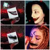 Nuevas Pegatinas de Tatuaje de Boca Grande de Halloween Transfronterizas Terror Thriller Araña Pegatinas Impermeables DIY Pegatinas de Tatuaje para la Cara