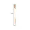 Cuchara Mezcladora de Acero Inoxidable 304 Nórdica con Mango Largo y Cabeza Cuadrada Cuchara para Café Cuchara para Postre Helado Cuchara para Té Cuchara para Taza