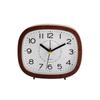 Reloj despertador creativo de imitación de madera, reloj despertador para dormitorio de estudiantes, reloj de cama, venta al por mayor, reloj luminoso simple y moderno para dormitorio.