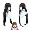 Peruca de Cosplay Su Shang de Honkai Star Rail Fibra de Alta Temperatura em Forma de Z Couro Cabeludo Simulado Peruca Rabo de Cavalo para Mulheres