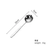 Colher Grande de Boca Larga em Aço Inoxidável 304, Colher Redonda Espessa com Cabo Longo, Colher de Sobremesa, Colher para Sopa de Ramen, Colher para Misturar Arroz, Colher de Sopa