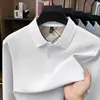 Camiseta de Manga Longa para Homens de Meia-Idade, Estilo Novo, Camada Base, Camisa Polo de Algodão Puro com Contas Sexagonais para Outono, Ajuste Solto, Recomendação Principal Mais Vendida