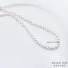 Cuentas de Concha Natural Chapado Perla Blanca Redondas con Agujero Cuentas Hecho a Mano DIY Pulsera Collar Accesorios Material