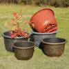 Atacado de Fabricante Vasos de Flores de Alumínio Plástico, Lótus de Cerâmica Rústica, Jarros de Cerâmica para Vitória-Régia, Vasos Hidropônicos de Grande Diâmetro para Paisagismo, Vasos de Flores Extra Grandes