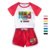Banban jardim meninos e meninas terno de verão 2023 novo desenho infantil algodão shorts de manga curta fino conjunto de duas peças