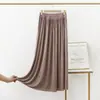 Falda plisada de algodón, nueva falda de longitud media primavera-verano, de cintura alta, con caída, falda elegante y versátil para mujer