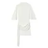 Vestido Feminino Transfronteiriço 2026 Moda Europeia e Americana Slim Fit Patchwork de Lantejou Costas Nuas Manga Curta para Mulheres E5260486