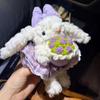 Peluche de Conejo de Orejas Caídas Llavero Colgante Muñeca Pareja de Conejos Decoración de Mochila Regalo de Cumpleaños Máquina de Garra