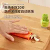 Processador de gengibre e alho, descascador de alho multifuncional, raspador, esfoliador, utensílio de cozinha, em formato de cenoura, processador portátil de frutas e vegetais