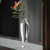 Jarrón de Vidrio Transparente Soplado Arreglo Floral Adornos Florales Hidropónicos Decoraciones de Mesa para Sala de Estar en Casa Botella Zen Guanyin