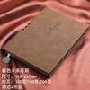 Bloc de notas de piel de oveja gruesa, cuaderno de notas imprimible con logotipo para reuniones de trabajo, caja de regalo, cuaderno de negocios A5