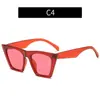 Nuevas Gafas de Sol Cuadradas Estilo Ojo de Gato Europeas y Americanas, Gafas de Sol Personalizadas de Moda para Fotografía Callejera y Pasarela, Gafas de Sol de Moda Transfronterizas