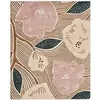 Alfombra floral de Amazon transfronteriza para dormitorio, sala de estar, cocina, baño, resistente al desgaste, resistente a la suciedad, fácil de mantener, tapetes de piso al por mayor