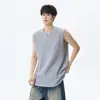 Chaleco Jacquard de Manga Corta Estilo Americano NASA Verano Delgado Holgado Casual Juvenil Sin Mangas Camiseta Deportiva Superior