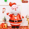 Balão de Filme de Alumínio Papai Noel Tema de Natal Evento de Loja em Shopping Center Fundo de Parede para Fotos Layout de Atmosfera Decoração