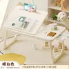 Mesa plegable para cama tarjeta capibara mesa pequeña multifuncional dibujos animados mesa de estudio para estudiantes cama de dormitorio pequeña mesa