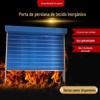 Fornecimento de fábrica de aço porta do obturador de incêndio pano inorgânico de elevação do obturador de incêndio de vidro elétrico de bloqueio de fumaça parede vertical