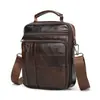Bolso de hombro para hombre de negocios casual transfronterizo, bolso cruzado de piel de vaca de capa superior