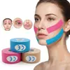 Cinta muscular para lifting facial, vendaje universal para surcos nasogenianos, líneas de la frente y cinta kinesiológica deportiva para la piel