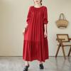Vestido Nuevo de Manga Larga Talla Grande Otoño Temprano 2026, Se Puede Usar por Delante y por Detrás